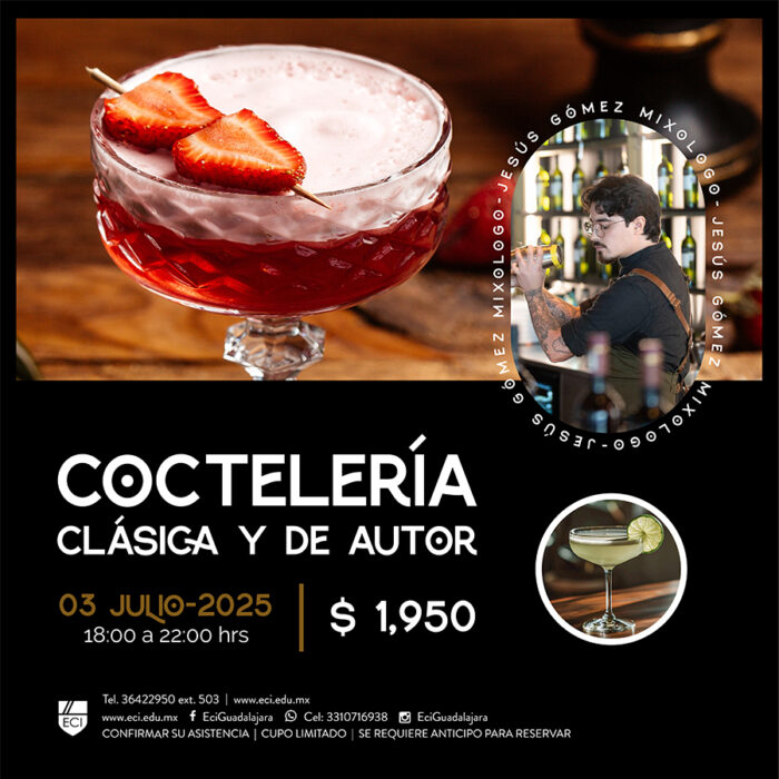Curso de Coctelería Clásica y de Autor