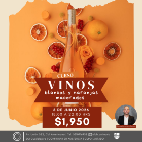 Curso Vinos Blancos y Naranjas Macerados