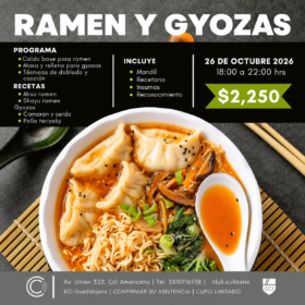 Curso de Ramen y Gyozas