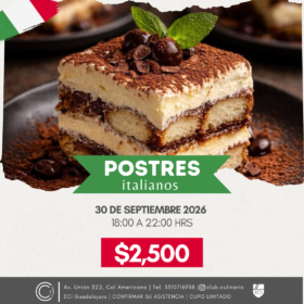Curso Postres Italianos